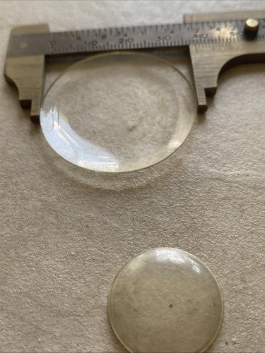 Vintage Watch Crystals Lot Curved Rectangle Round Square Parts Repair Art Crafts - Picture 4 of 24