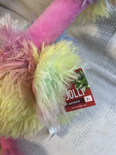 Strauß Regenbogen Stofftier Plüschtier 19,5 Zoll weich - Bild 7 von 8