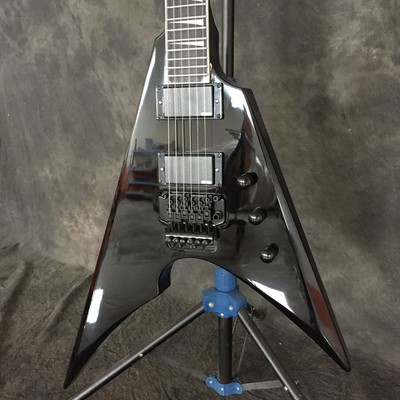 Black Swallowtail V Floyd Rose Electric Guitar 2EMG Pickup Mahogany Body 6String