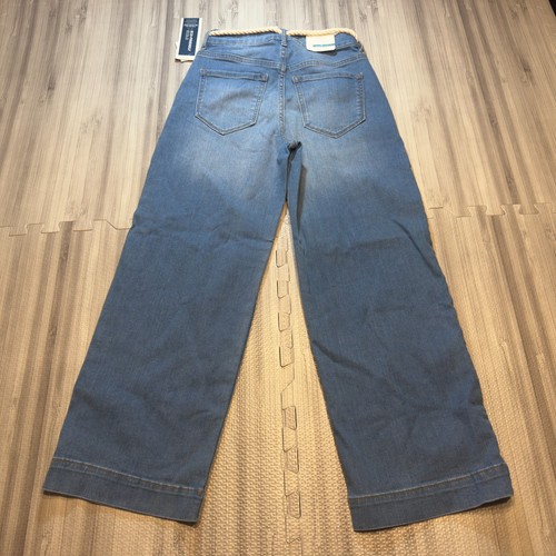 Neu mit Etikett Old Navy Damenjeans hoher Bund weites Bein Größe 0 - Bild 3 von 3