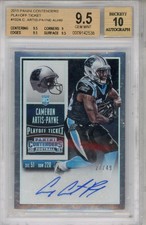2015 Panini Contenders Playoff Ticket Cameron Artis-Payne #102A /49 BGS 9.5 