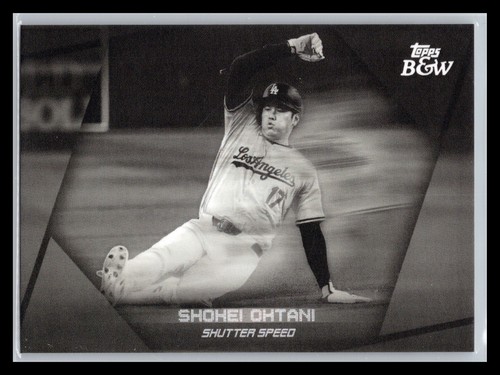 2024 Topps Black & White Shutter Speed SS6 Shohei Ohtani Dodgers MVP - Picture 5 of 6