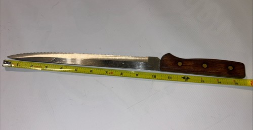 10" Blade PIERRE SANTINI Fine Serrated Bread Slicing Knife Japan - Picture 7 of 9