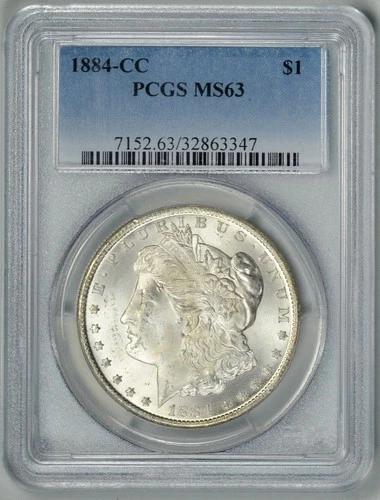 1884-CC  PCGS  MS63  *  Carson City Morgan Dollar  *  #32863347