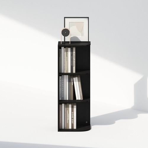 3-Tier Corner Storage Shelf Open Shelves Organizer Home Living Room Bedroom New - Picture 11 of 21