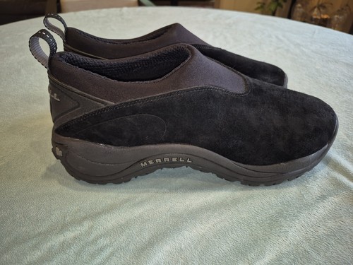 Merrell Orbit Moc Performance Slipper Schuhe schwarz Wildleder Größe 12