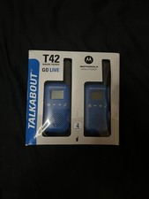 Motorola Talkabout Walkietalkie T42 2er Set PMR Funk 16 Kanal Blau NEU