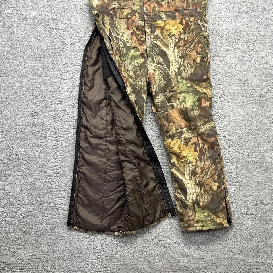 Liberty Insulated Bib Overalls Mens XL Advantage Timber Camo Full Zip Hunting - Image 4 of 4