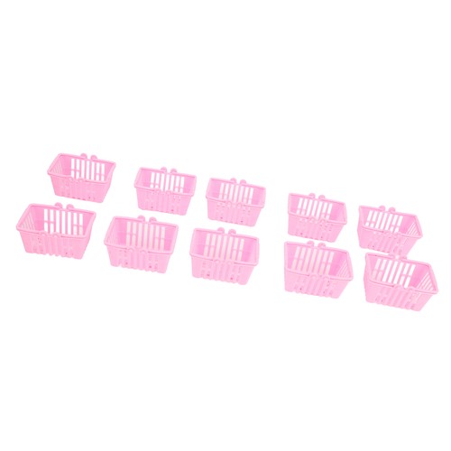 (Roseate)10Pcs Practical Widely Used Reusable Miniature Shopping Basket - Picture 21 of 22