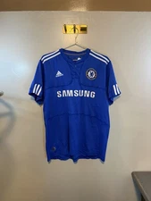 Adidas Chelsea FC 2009-10 Soccer Jersey Kids Size Large Kit Blue Samsung 0029