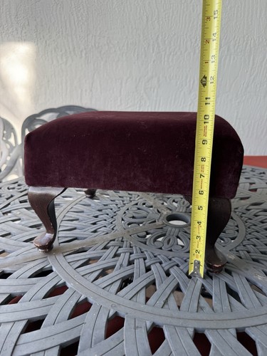 Taburete tapizado reposapiés de resina de madera - Imagen 6 de 10