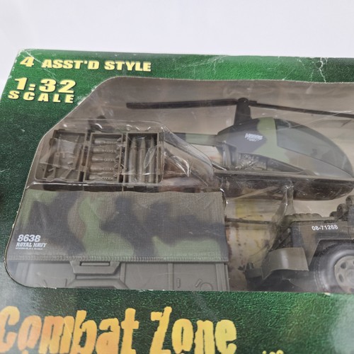 NewRay Combat Zone Play Series, 61015 Modelo D Escala 1:32 Jeep Remolque Helicóptero - Imagen 8 de 8