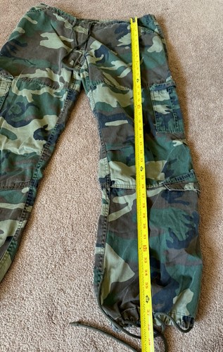 Rothco Mens Medium Camo Pants Drawstring Cargo Style - Picture 7 of 9