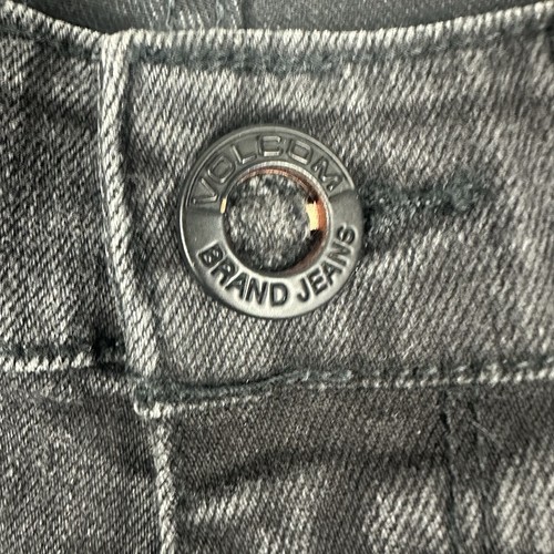 Volcom 2X4 Skinny Tapered Denim Jeans Size 33 Black Stretch Skate Street Wear - Picture 13 of 13