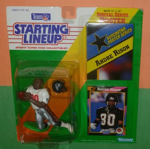 Andre Rison Atlanta Falcons 1992 alineación inicial con póster adicional - Imagen 3 de 3