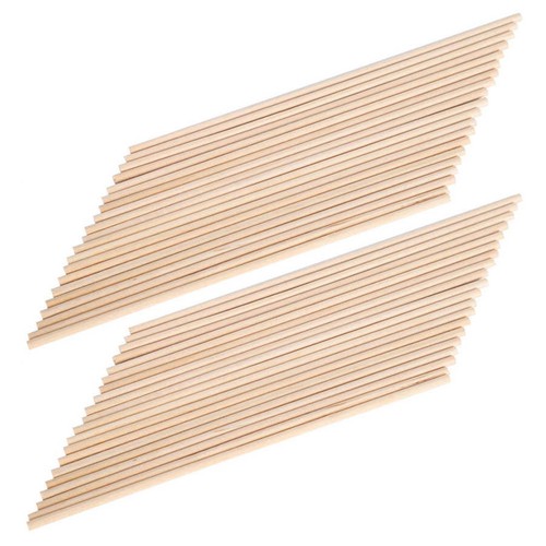 40Pack 15cm Wooden Round Dowel Rods Dust Shockproof Pivot Hole Cleaning Tool - Imagen 4 de 11