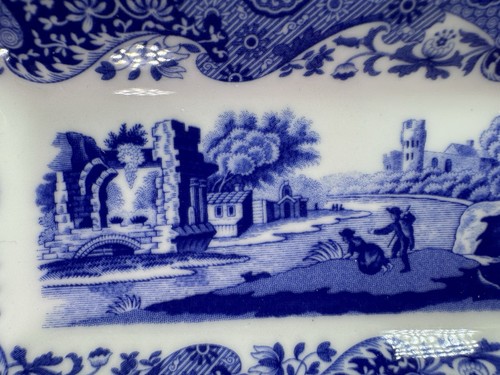 Spode Blue Italian Small Serving Tray, Porcelain, 9 Inch - Blue White - Picture 8 of 17