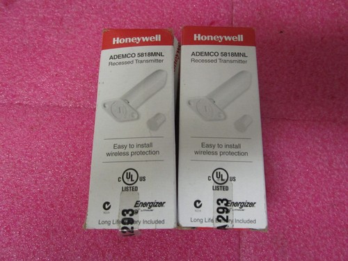 Zwei Honeywell / Ademco 5818MNL Funk-Tür-/Fenstereinbausender - Neu