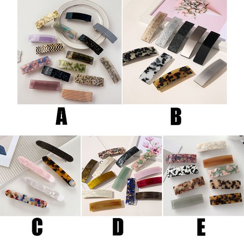 Simple Women Hair Clip Pins Leopard Barrette Spring Clip Ponytail Hair Accessor - Picture 2 of 53