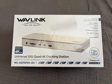 WAVLINK Pro Docking Station 4 Monitors | Quad 4K Displays for Mac & Windows