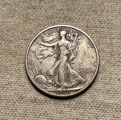 1936-S 50C Walking Liberty Half Dollar XF