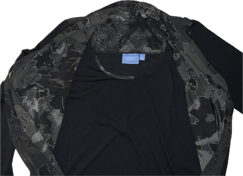 Simply Vera Wang Langarm Bluse mit angenähtem Tank Blumenmuster Größe L - Bild 5 von 14