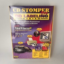 New Sealed CD Stomper Pro CD Labeling System Label Maker Apply Print Design Kit