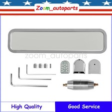 9.25 X 2.38 Custom Ball Milled Billet Aluminum Interior Rear View Mirror