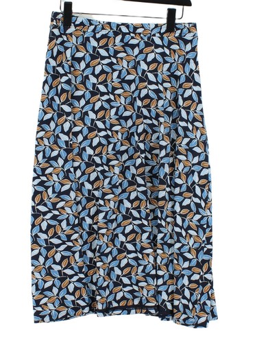 Seasalt Damen Maxirock UK 12 blau Baumwolle mit Lyocell Modal lang Maxi - Bild 1 von 5