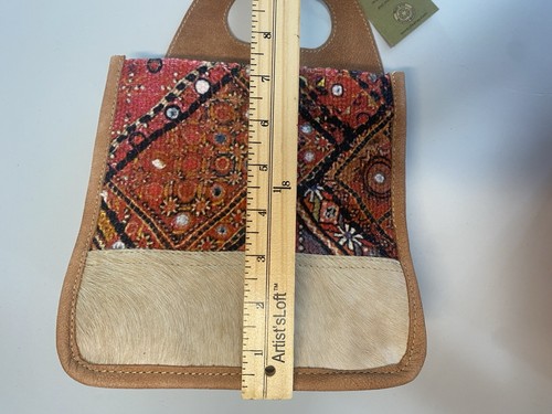 Clea Ray Upcycled Canvas Bag NWT Southwestern Boho Equestrian Durable Country - Picture 10 of 12