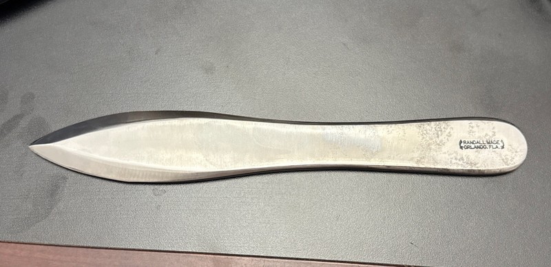 Randall Made Knives Throwing Knife; does not have Sheath