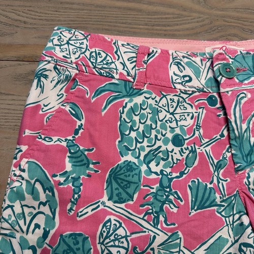 Lilly Pulitzer Originals Callahan Hotty Pink Scorpion Bowl Women’s 4 Shorts - Picture 2 of 16