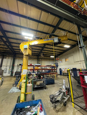 EASTERN CRANE & HOIST 6000LB PILLAR-MOUNTED JIB CRANE