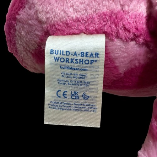 Build A Bear Cheshire Cat Disney Pink Striped Plush Alice In Wonderland Smile - Picture 11 of 12