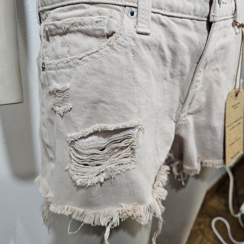 Lucky Brand Womens Jean Short Size 6 Or 28 The Cut Off Beige - Picture 8 of 24