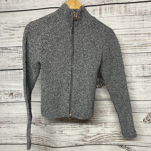 Tibi Two Way Cropped Sweater Gray Small - Picture 4 of 7