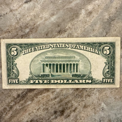 1934 D $5 FRN (Chicago) Fr. 1960G VF+ - Picture 5 of 8