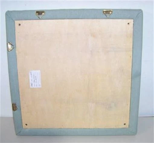 Blue Linen Photo Frame Bulletin Board Fabric Memo - Image 2 of 3