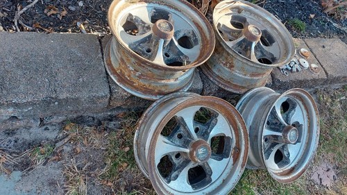 COMPLETE SET OF KEYSTONE CLASSIC WHEELS 14 X 6 FRONT 14 X 8 REAR 5X4.5 OR 5X4.75 - Picture 23 of 23