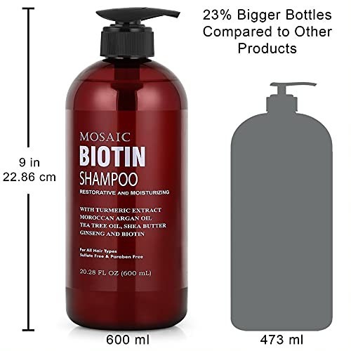 Biotin Shampoo und Conditioner Set für Haarwachstum, dünner werdende Haarkur, ... - Bild 4 von 8