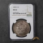 1890-S Morgan Silver Dollar $1 - NGC MS62 - San Francisco