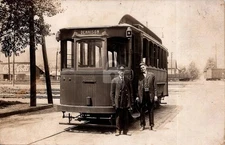 Dennison OH Ohio? c1910 Trolley Line Coca-Cola RPPC Photo Postcard COPY