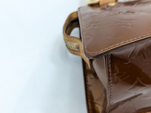 LOUIS VUITTON Vernis Monogram Mini Forsyth Hand Bag Brown M91120 Authentic LV - Picture 12 of 19