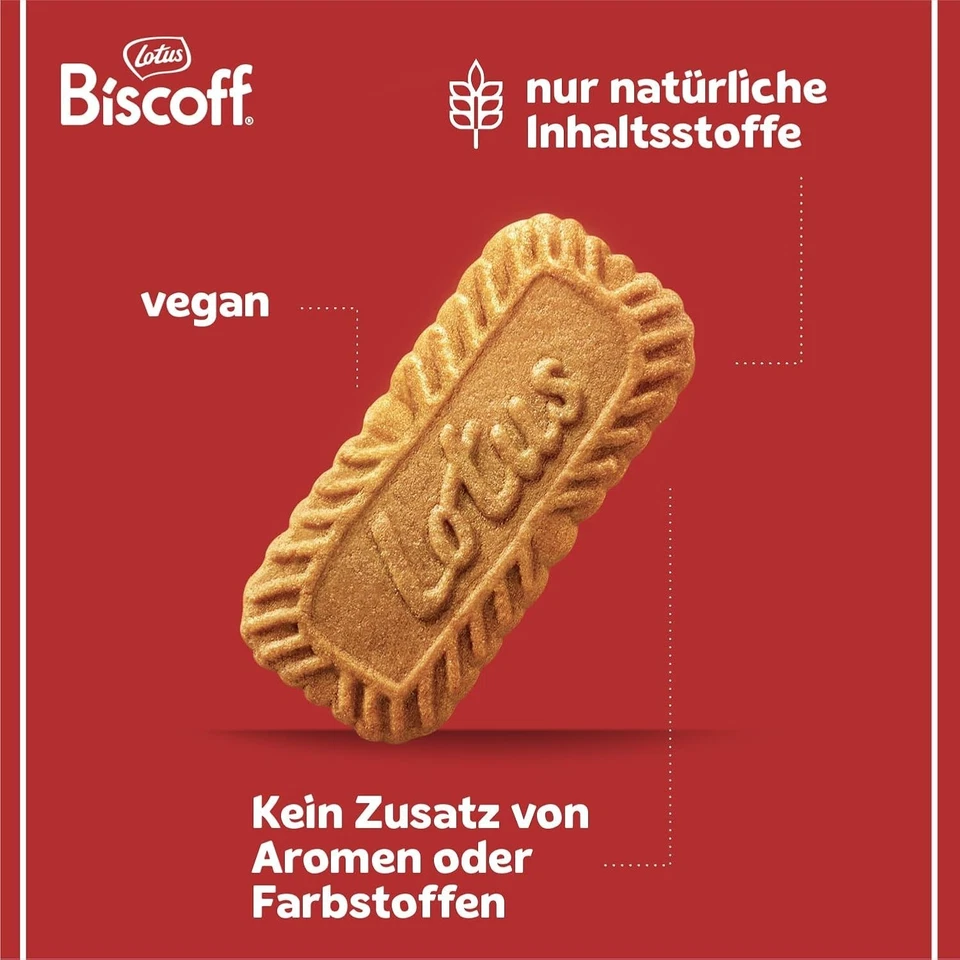 Lotus Biscoff Karamellgebäck Einzeln verpackt Büro Kaffee Vegan 1875g 300er Pack - Bild 4 von 4