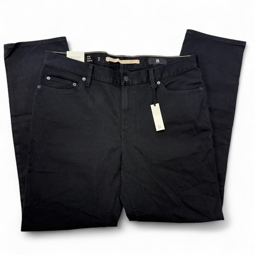 Banana Republic The Traveler Slim Jeans Men 36x32 Black Italian Fabric Pants NWT - Picture 11 of 15