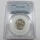 1936 D PCGS MS65 - Buffalo Nickel 5c US Coin #61361A