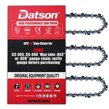 3PACK,14" Chainsaw Chain 3/8" LP Pitch .043" Gauge 52DL,For ECHO CS-305, CS-306