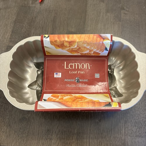 Nordic Ware USA Non-Stick 3D Lemon Bread Loaf/Cake Pan 6-cup new in packaging