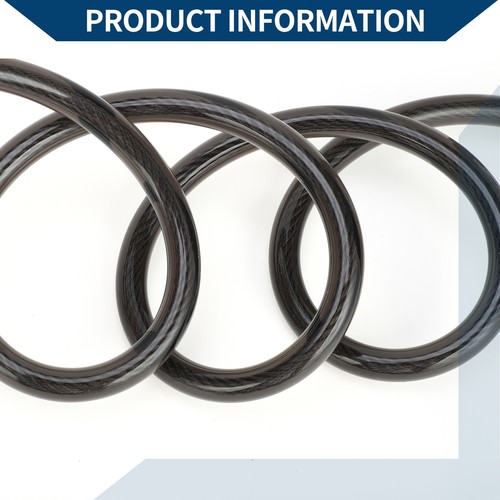 Extended Bicycle Padlock Spiral Cable Lock Resettable 5 Digit Bike Lock Black - Picture 6 of 6