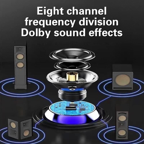 1PC Small Steel Cannon Metal Heavy Duty Subwoofer Outdoor Mini Bluetooth Speaker - Photo 8 sur 15